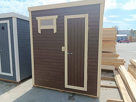 Душ дачный с тамбуром 1х2м покрашенный