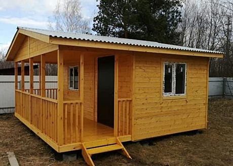 Домик дачный с верандой 5х5м