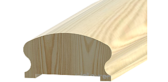 Перила паз 50мм дл.3м