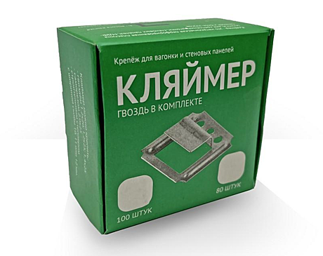 Кляймер №3 оцинкованный (100шт) Гвозdeck