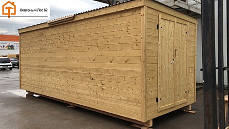 Бытовка дачная без утепл. и без внутр отделки 6,0х2,3м